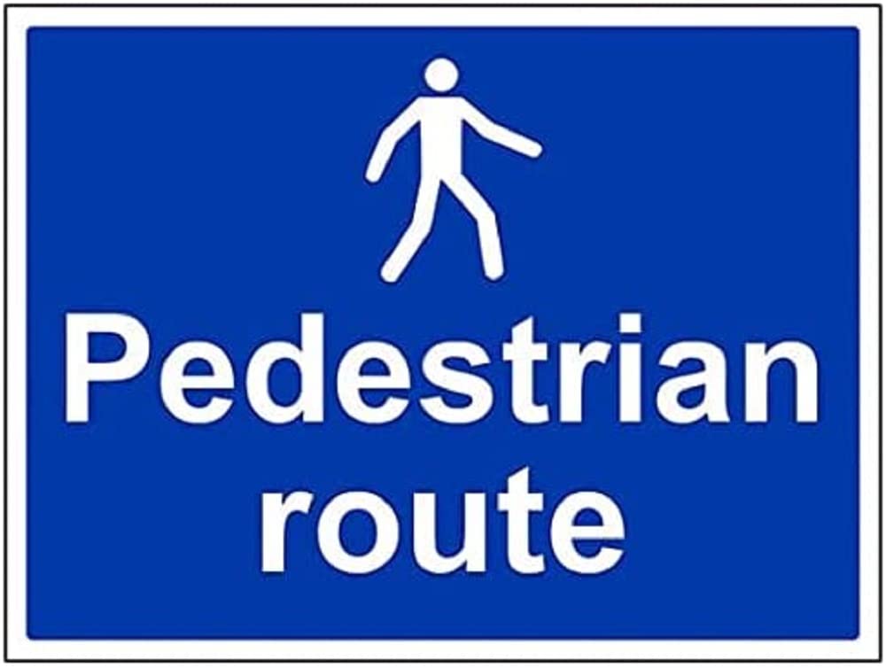 V Safety Mandatory General - Pedestrians Route - 600 X 200mm