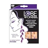 Lobe Wonder Invisible Earring Ear-Lobe Support Patches - Provides Relief for Damaged, Streched Ear-Lobes and Helps Protect Healthy Ear Lobes Against Tearing