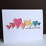 Cutting Dies, Staron Hearts Metal Cutting Dies for Card Making Scrapbooking Embossing Die Cuts Stencil Template for DIY Scrapbook Embossing Card Making Paper Craft Album Decoration (B)