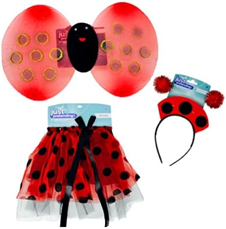 Lady Bug Costume with Tutu, Wings and Head Bopper