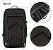 Tactical MOLLE Multifunctional Travel Bag with Padded Backpack Shoulder Straps Duffel Duffle Bag(Black)
