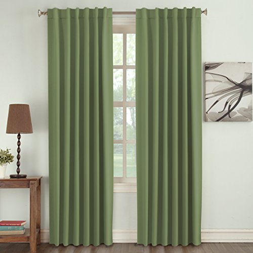 image for Turquoize Full Blackout Curtains for Bedroom Thermal Insulated Window 