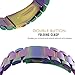 Fitbit Blaze Watch Band, MoKo Universal Stainless Steel Watch Band Strap Bracelet with Spring Pin for for Fitbit Blaze Smart Fitness Watch, Frame NOT Included - Colorful
