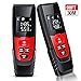 DinoFire Laser Measure, 98ft M/In/Ft EALNK Mute Laser Distance Measure with HD Display & Backlit – Black & Red