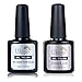 No Wipe Gel Top Coat and Gel Base Coat Soak Off UV LED Nail Art Gel Polish Base and No Clean Top Coat by Ukiyo