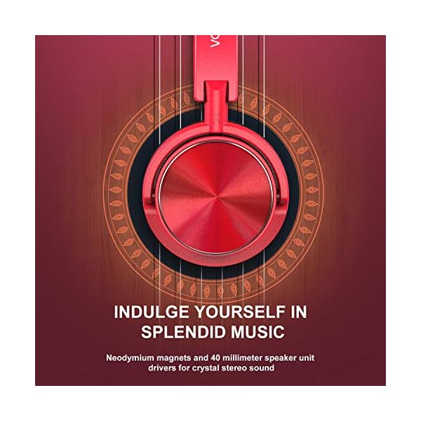 Vogek-Wired-Headphones-with-Microphone-Foldable-On-Ear-Headset-with-Deep-Bass-Adjustable-Headband-and-Noise-Isolation-for-Smartphone-Computer-Laptop-Chromebook-Zoom-Discord-Red Vogek Wired Headphones with Microphone, Foldable On Ear Headset with Deep Bass, Adjustable Headband and Noise Isolation…