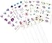 Nail Art Stickers Supplies Nail Decals for Women 24 Sheets Water Transfer Nail Tattoo Stickers Rose Flower Cactus Leaf Summer Series Design Manicure Tips Acrylic Nail Art Decorations Accessories