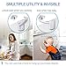 20 Pack Newest Kitchen Cabinet Locks Child Safety Baby Safety Cabinet Locks No Drilling Screws for Latches and Drawers, UPGRADED 3M Adhesives, Invisible Design Whitethumb 4