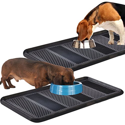 SafetyCare Heavy Duty Flexible Rubber Boot Tray Door Mat 32 x 16 - Multi-Purpose for Shoes, Pets, Garden, Entryway, Pet Feeding Tray, Cat Litter Tray - 6 pack - Thumbnail 2