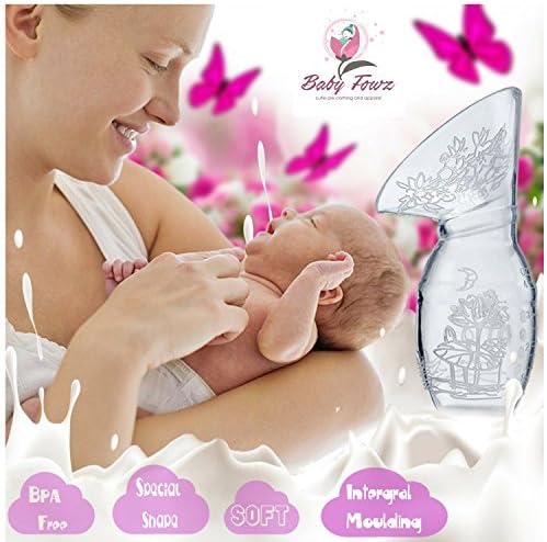 foska Manual Breastmilk Pump Comfortable Breastmilk Suction, Portable Silicone Breast Pump, Easy to Use, Perfect for Travel Lid Included