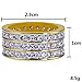 JINAO 18K Gold 10mm 3 Rows Eternity Wedding Engagement Band MICROPAVE CZ Iced Out Mens Ring (10)