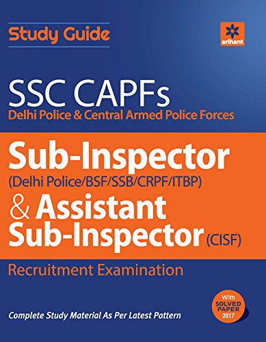 SSC CAPFs Sub Inspector and Assistant Sub Inspector 2018