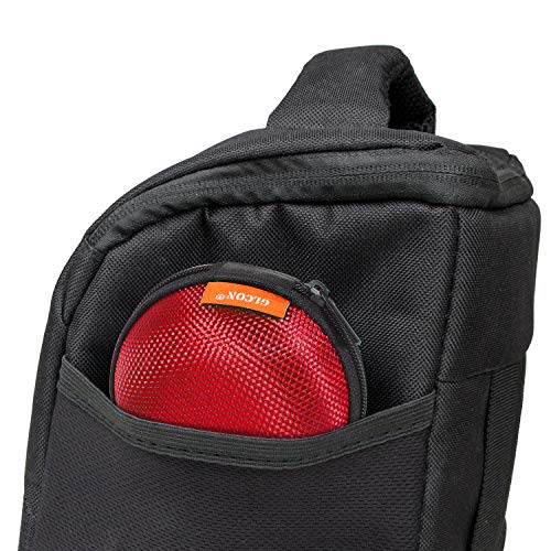 2 Packs GLCON Hard Earphone Case Headphone Organizer - Shockproof Mini Earbud Carrying Case for AirPods - High Protection Small EVA Storage Pouch Bluetooth Earpiece Bag - Lightweight Coin Purse (Red) - Thumbnail 6