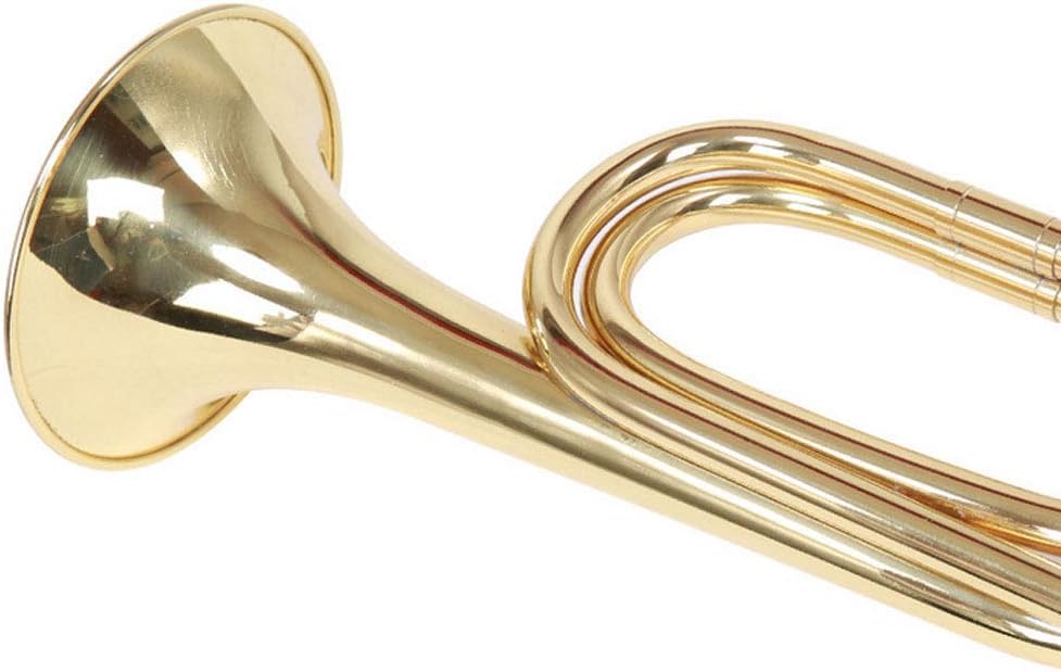 Tzong B Flat Military Cavalry Scouting Trumpet Bugle with Mouthpiece for School Band Cavalry Beginner Military Orchestra: Musical Instruments