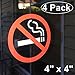 Front Self Adhesive Clear Vinyl Outdoor/Indoor (4 Pack) 4