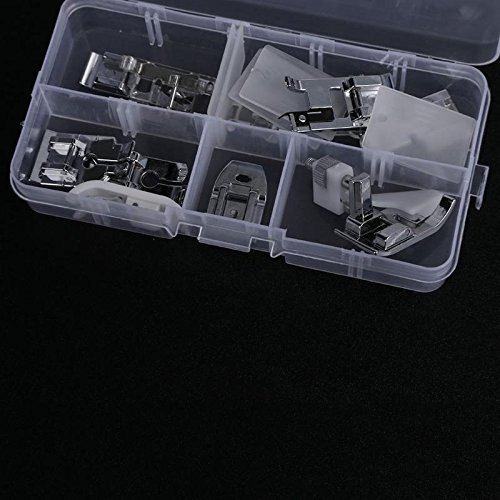 11pcs Domestic Sewing Machine Presser Foot Kit With Box Brother Singer Janom Sewing Machines Foot Tools Accessory