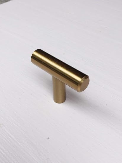 Drawer Pulls Brass Knob European Brass T Knob Round Drawer Pull