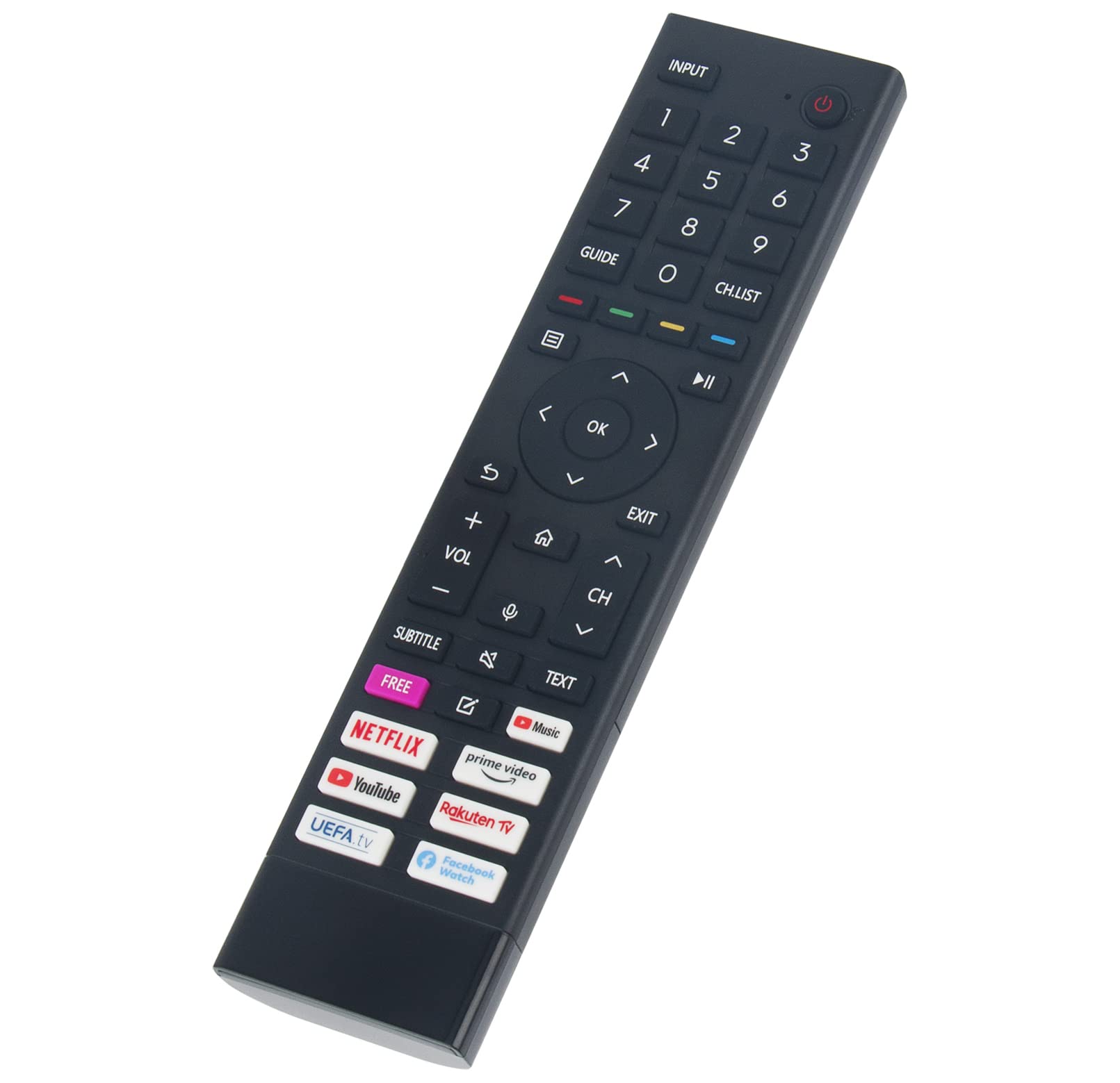 VINABTY Replaced Voice Remote Fit for ERF3B80H Hisense A6BG TV 43A6EG 43A6FG 43A6GG 43A6HG 43A6EGCH 43A6BGTUK 43A6CGTUK 43A6EGTUK 43A6FGTUK 50A6BG 50A6CG 50A6DG 50A6DGCH 50A6EG 50A6FG 50A6GG 50A6HG