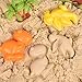 FUN LITTLE TOYS 29 PCs Dino Play Sand Set for Kids with Sandbox, Dinosaur Figure Toys, Dinosaur Molds Tools, Beach Sensory Toys Gifts for Toddlers Kids Boys Girls