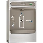 Elkay LZWSSM EZH2O Surface Mount, Filtered, Bottle Filling Station, Non-Refrig., Stainless Steel