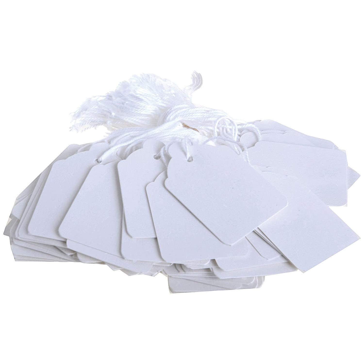 Q-Connect KF01615 Strung Ticket 21x13mm (Pack of 1000) - White