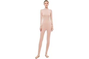 UINASH Women's Turtleneck Jumpsuit Long Sleeve Bodycon Footless Spandex Footed Bodysuit Costume Unitard