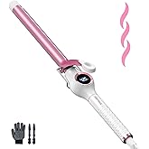 ORYNNE Ceramic Curling Iron, 3/4 Inch Barrel, Digital Temp Control, Fast Heat Up, 7 Adjustable Temperatures, 60 Min Auto Shut Off