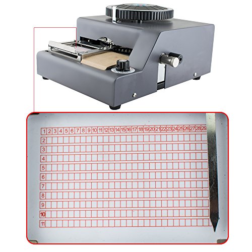 Enshey 72-Character Embossing Machine Card Embosser Printer PVC Credit Card/Gift Card Embosser Stamping Machine Credit ID VIP Magnetic Manual Embossing Machine