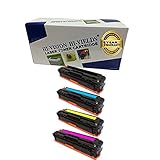 HI-VISION HI-YIELDS Compatible Toner Cartridge Replacement for Hewlett-Packard (HP) CB540A CB541A CB542A CB543A (1 Black,1 Cyan, 1 Yellow, 1 Magenta, 4-Pack)