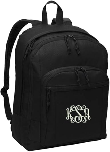 monogrammed school backpacks