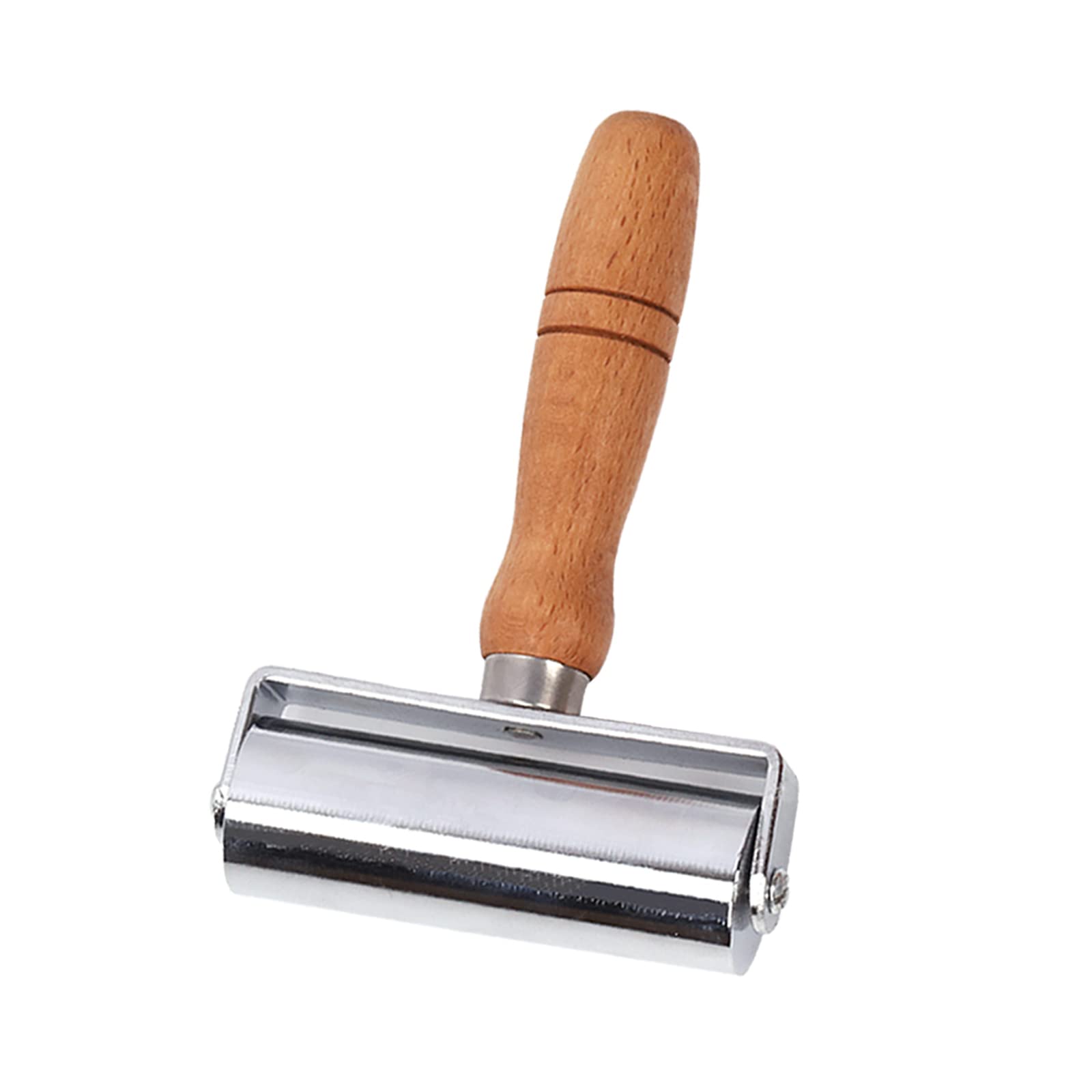 Swpeet 1Pcs 100mm Heavy Duty Leather Press Seam Roller Assortment Kit, Leather Press Laminating Roller Edge Roller Leather Edge Creaser and Smoother Platen Tool for Leather