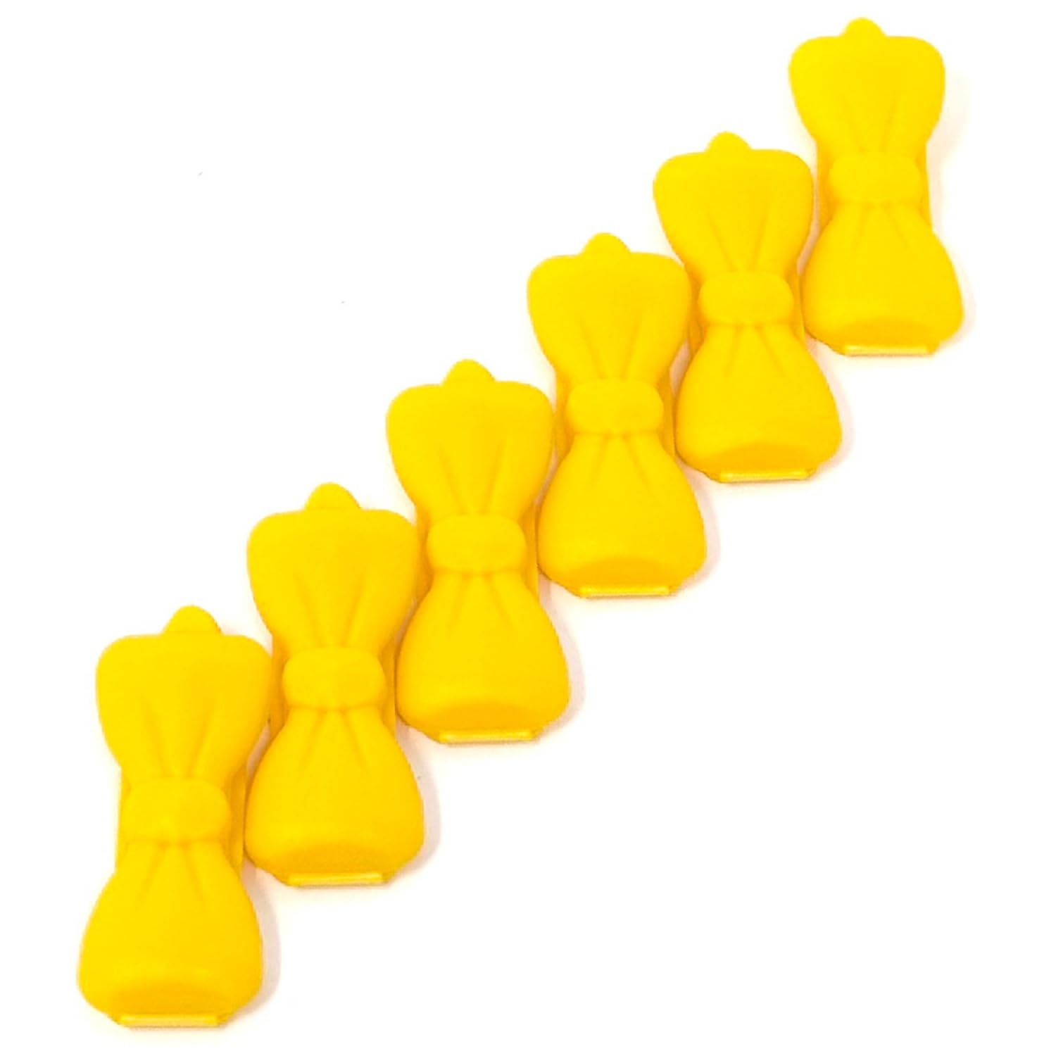 Camtiac Mini Hair Clip Hair Accessories Dog Hair Clip Pack of 6 Yellow