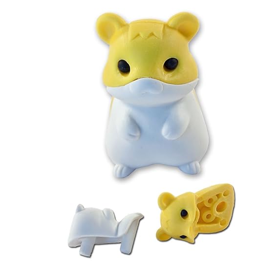 Iwako Cute Yellow Hamster Eraser From Japan By Toys & Games