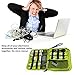 Electronics Organizer Travel Cable Cord Wire Bag Accessories Gadget Gear Storage Cases for 10.5 Inch Tablet (Light Gray)