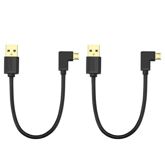 UGREEN TV Stick Kabel Micro USB Kabel 90 Winkelstecker Stromkabel für Chromecast,TV Stick,Roku Streaming Stick und so weiter 