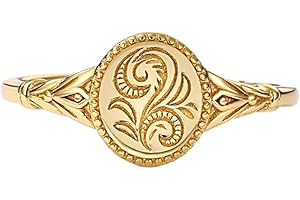 Jude Jewelers Stainless Steel Leaf Flower Signet Style Wedding Statement Promise Anniversary Engagement Ring