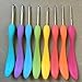Ergonomic Crochet Hooks Set,Comfort Grip Crochet Needles,Larger Grip Handles Crochet Hook Kit With Cute Case and 2 Skeins Yarn,Sewing Needles,Stitch Markers