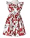 Happy Rose Little Girls Dress Beach Dress Sleeveless Flower 4