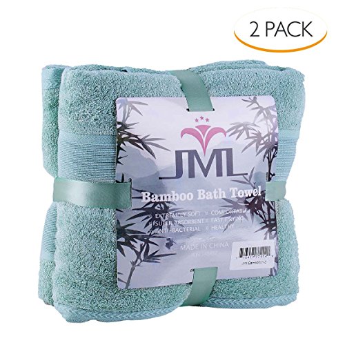 JML Bamboo Bath Towels 2 Piece Luxury Bath Towel Set for Bathroom(27