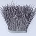 KOLIGHT Pack of 2 Yards Natural Dyed Ostrich Feathers Trim Fringe 4~5inch for DIY Dress Sewing Crafts Costumes Decoration (Gray)