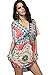 Angerella Women Low-out Short Sleeves Bohemia Bathing Suit Beach Dress Cover Ups