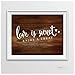 Andaz Press Wedding Party Signs, Rustic Wood Print, 8.5-inch x 11-inch, Love is Sweet, Enjoy a Treat Dessert Table Sign, 1-Pack, Unframed