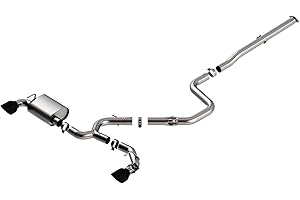 BORLA 140832BC Cat-Back Perf. Exhaust System for 2019-2022 Hyundai Veloster N 2.0L 4 Cyl. Turbo Automatic/Manual Trans. Front Wheel Drive 2 Door Hatchback. 2019-2020 Fits Performance Models ONLY.