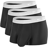 BKIEO Cooling Nylon Trunks with Odor-Control Spacious Pouch, 3-Pack