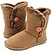 Kids Casual Faux Fur Calf Winter Button Boots Child Baby Shoes