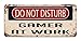 Print Crafted Do Not Disturb: Gamer at Work - Vintage Metal Sign | Funny Bedroom, Office, Man Cave Door Decor