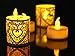 Tea Lights 24 Pack LED Flamless Candles 100H Battery Operated Tealights Warm Yellow Flickering Light for Wedding Party Diwail Halloween Decoration