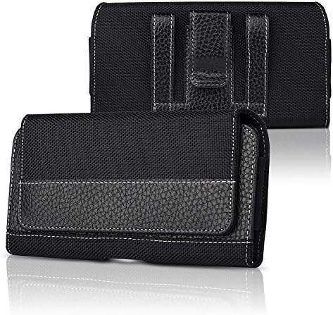 iNNEXT iPhone 8 Plus Belt Clip Case, Premium Horizontal Leather Case Pouch Holster with Magnetic Closure, Pouch Sleeve Carrying Case with Belt Clip Holster for iPhone 7 Plus/6S Plus 5.5 inch