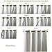 DriftAway Thermal Insulated Blackout Curtain Liner 2 Panels Each Liner Size 50 Inch by 58 Inch Rings Included