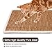 Treasborn Cat Scratching Post Carpet Covered 78.7”x15.8” Self-Adhesive Cat Tree Shelves Replacement Parts Cuttable Mat Cat Scratcher for Couch Furniture DIY Protector